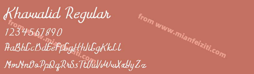 Khawalid Regular预览图1