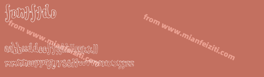 Font For The Dumped Outline预览图1