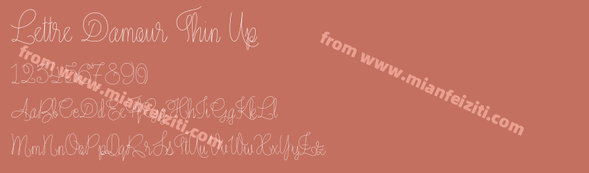 Lettre Damour Thin Up预览图1