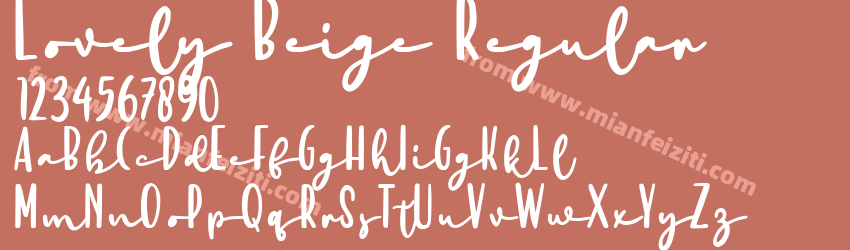Lovely Beige Regular预览图1
