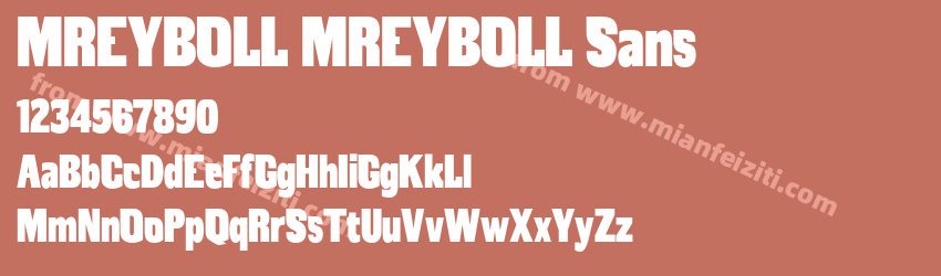 MREYBOLL MREYBOLL Sans预览图1