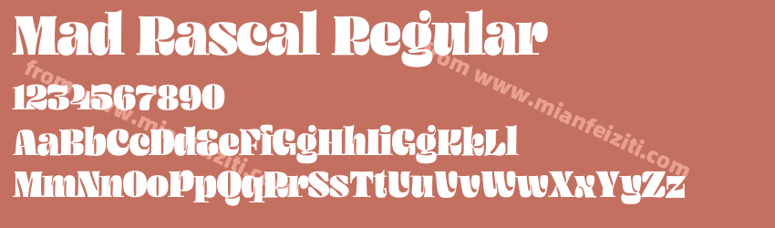 Mad Rascal Regular预览图1