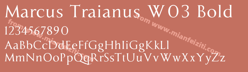 Marcus Traianus W03 Bold预览图1