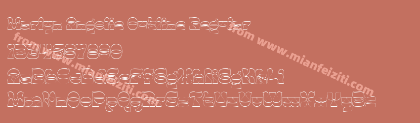 Marlyn Angolie Outline Regular预览图1