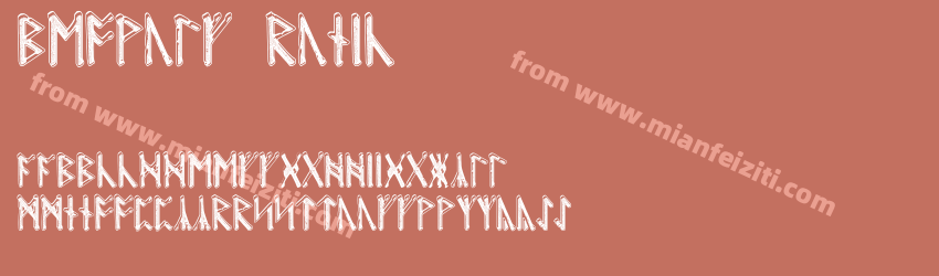 Beowulf-Runic字体预览
