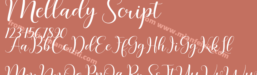 Mellady Script预览图1