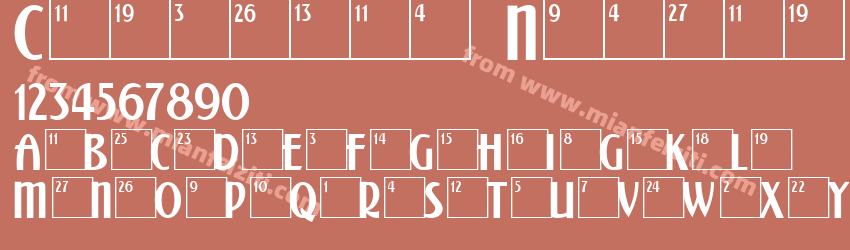 Calendar Normal字体预览