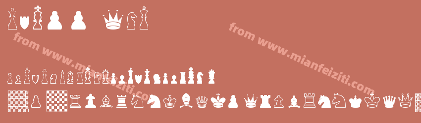 Chess TFB字体预览