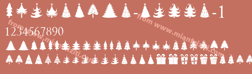 Christmas-Trees-1字体预览