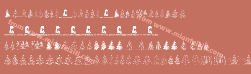 Christmas-Trees-Celebration字体预览