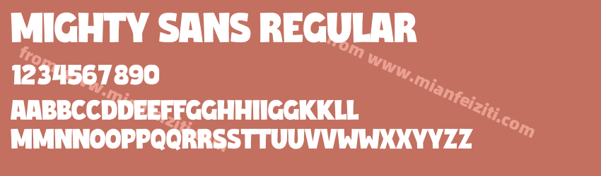 Mighty Sans Regular预览图1