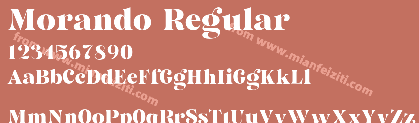 Morando Regular预览图1