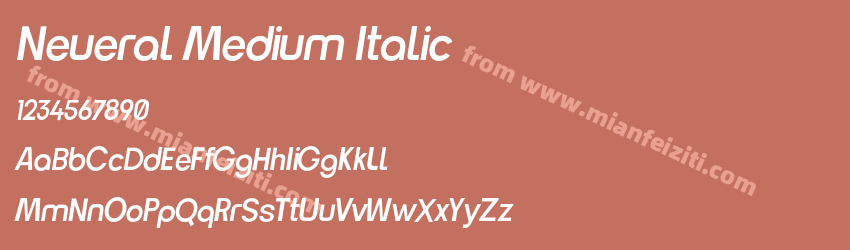 Neueral Medium Italic预览图1