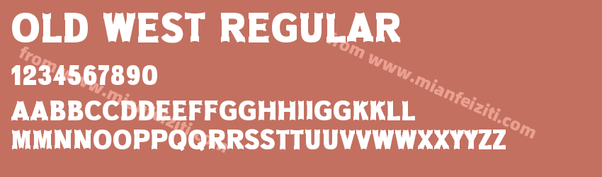 Old West Regular预览图1