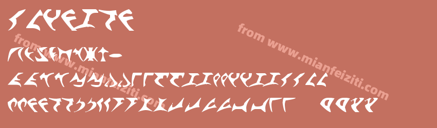 Klingon字体预览