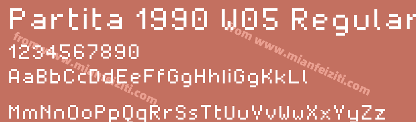 Partita 1990 W05 Regular预览图1