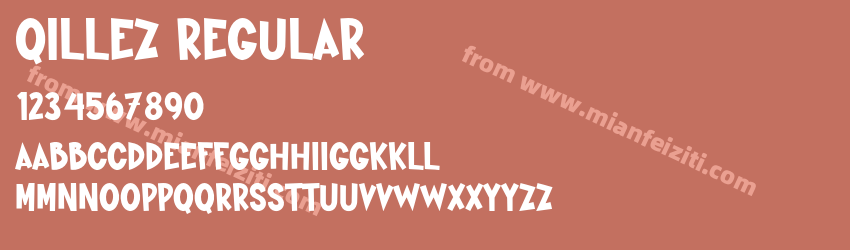 Qillez Regular预览图1