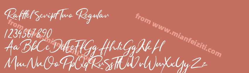 Rafttel Script Two Regular预览图1