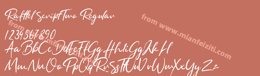 Rafttel Script Two Regular预览图1