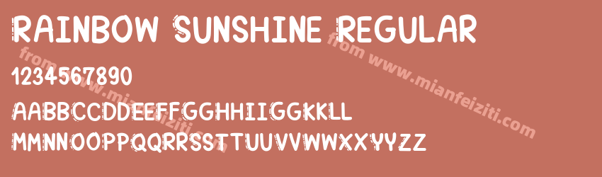 Rainbow Sunshine Regular预览图1