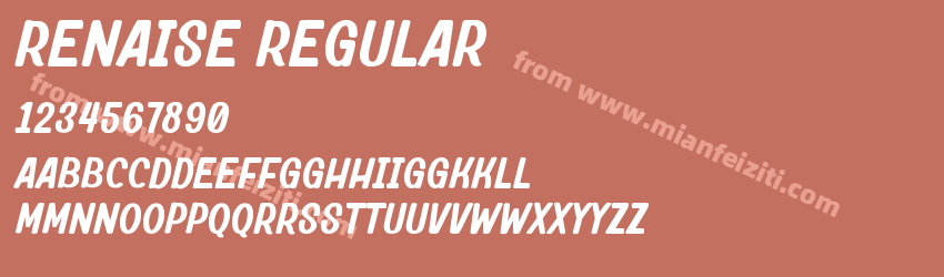 Renaise Regular预览图1