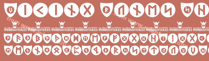 Viking-Runes-Shields字体预览
