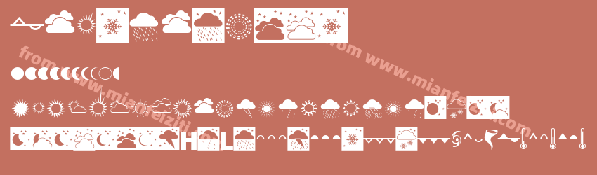 Weather Font预览图1