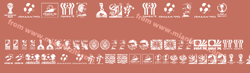 World-Cup-logos字体预览