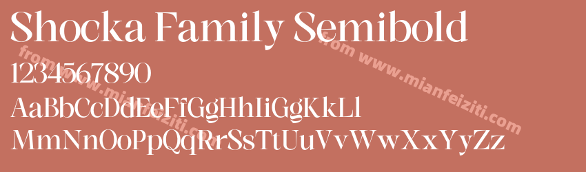 Shocka Family Semibold预览图1