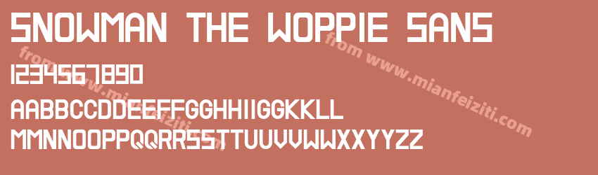Snowman The Woppie Sans预览图1
