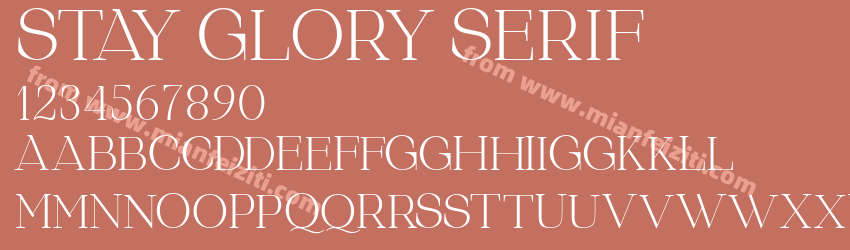 Stay Glory Serif预览图1