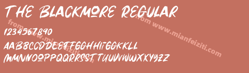 The Blackmore Regular预览图1