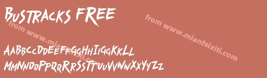 Bustracks-FREE-3字体预览
