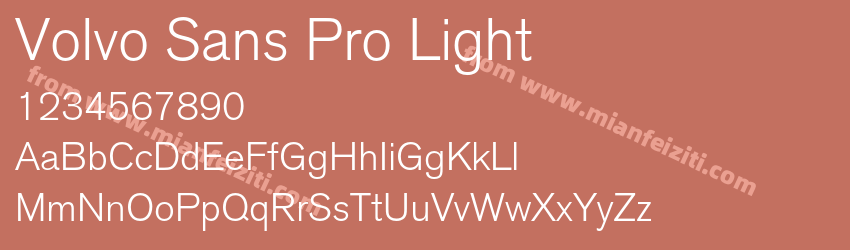 Volvo Sans Pro Light预览图1