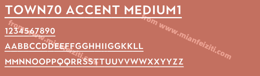 Town70 Accent Medium1预览图1