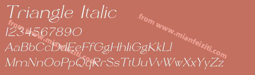 Triangle Italic预览图1