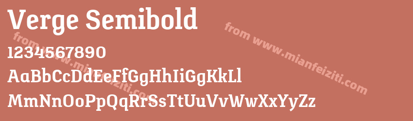 Verge Semibold预览图1