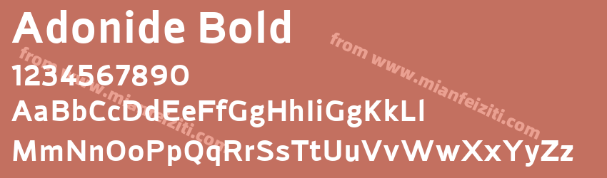 Adonide Bold预览图1