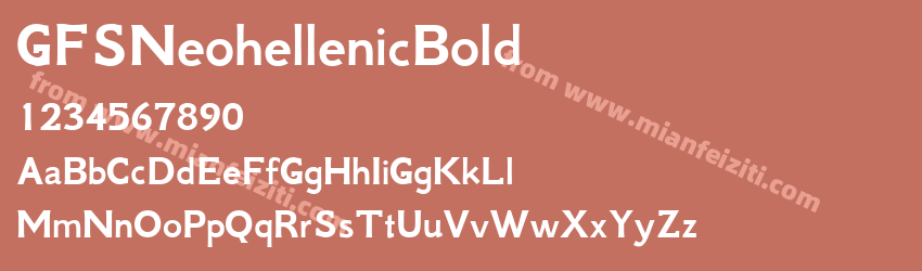 GFS Neohellenic Bold预览图1