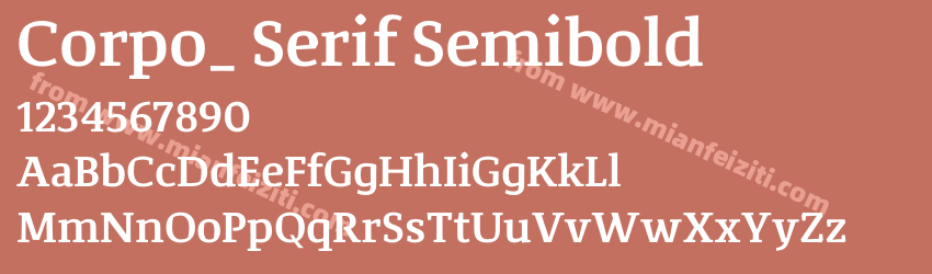 Corpo_ Serif Semibold预览图1