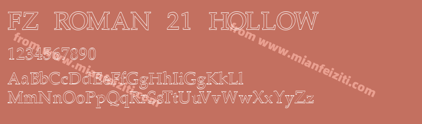 FZ ROMAN 21 HOLLOW预览图1