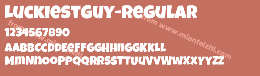 LuckiestGuy-Regular字体预览