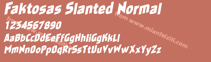 Faktosas Slanted Normal预览图1