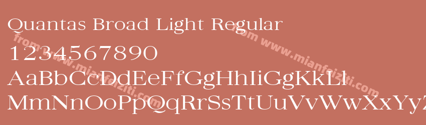 Quantas Broad Light Regular预览图1