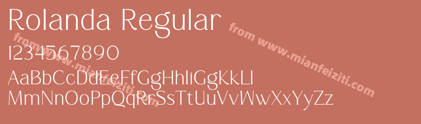 Rolanda Regular预览图1