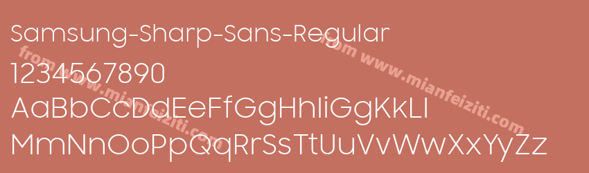 Samsung-Sharp-Sans-Regular字体预览