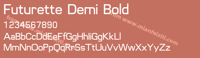 Futurette Demi Bold预览图1