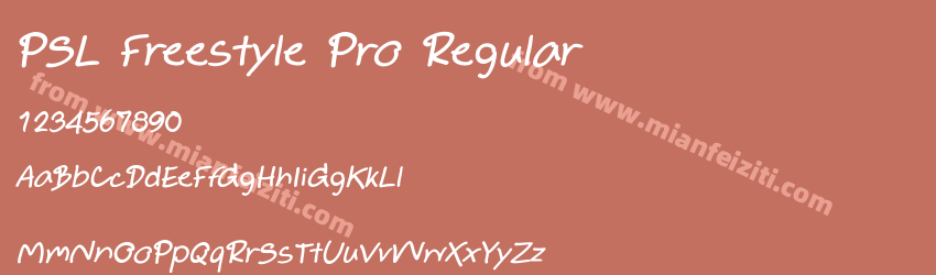 PSL Freestyle Pro Regular预览图1