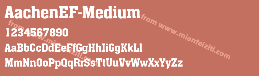 AachenEF-Medium字体预览