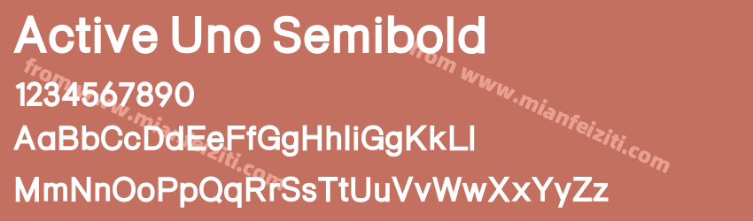 Active Uno Semibold预览图1